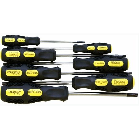 KO-KEN Screwdriver TORX T10H-T40H Tamper Resistant  7 pieces 168T/7(TH)